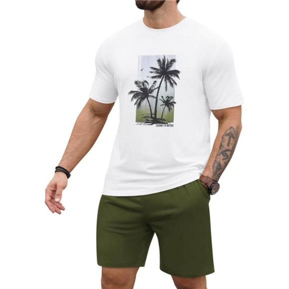 NEW Men's Summer T Shirt & Shorts Fashion Set